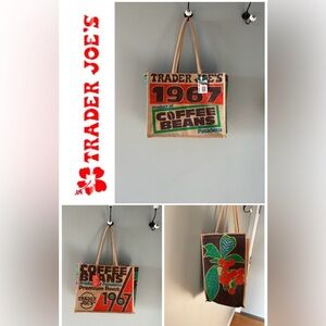 Set of 3- Trader Joe's Coffee Beans Tote Bag